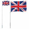 Brit alumínium zászló és rúd 5,55 m