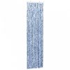 Kék és fehér zsenília rovarfüggöny 56 x 200 cm