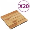 20 db tömör tíkfa függőleges mintás padlólap 30 x 30 cm