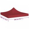 Burgundi vörös tető partisátorhoz 2 x 2 m 270 g/m²