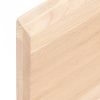 Kezeletlen tömör fa fürdőszobai pult 200x60x(2-4) cm
