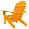 Narancssárga tömör fenyőfa kerti adirondack szék