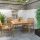 Tömör tíkfa kerti étkezőasztal 110 x110 x 77 cm