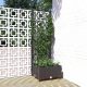 Barna polipropilén rácsos kerti ültetőláda 40 x 40 x 121,5 cm
