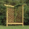 Impregnált fenyőfa sarokpergola paddal 166 x 81 x 174 cm  