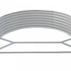 Antracitszürke porszórt acél kerti magaságyás 214x140x36 cm