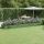 Zöld porszórt acél kerti ültetőláda 523x140x36 cm