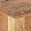 Tömör akácfa és újrahasznosított fa tálalóasztal 90,5x30x75 cm