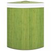 Zöld sarok bambusz szennyestartó kosár 60 l