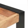 Paliszander felületű tömör fa étkezőasztal 180 x 90 x 75 cm