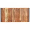 Paliszander felületű tömör fa étkezőasztal 200 x 100 x 75 cm