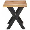 Tömör fa étkezőasztal mézszínű felülettel 140 x 70 x 75 cm