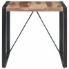 Paliszander felületű tömör fa étkezőasztal 80 x 80 x 75 cm