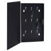 Fekete kulcsszekrény mágneses lappal 30 x 20 x 5,5 cm