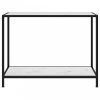 Fehér edzett üveg tálalóasztal 100 x 35 x 75 cm