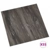 55 db sötétszürke öntapadó PVC padlólap 5,11 m²