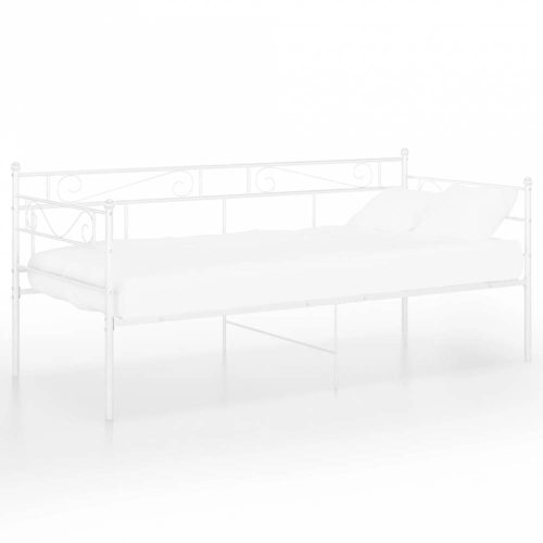 Fehér fém kanapéágykeret 90 x 200 cm
