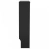 Fekete MDF radiátorburkolat 78 cm