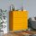 Mustársárga acél fiókos szekrény 80 x 35 x 101,5 cm