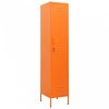 Narancssárga acél zárható szekrény 35 x 46 x 180 cm 