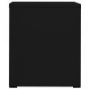 Fekete acél irattartó szekrény 46 x 62 x 72,5 cm