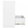 Fehér acél irattartó szekrény 90 x 46 x 103 cm