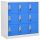 Világosszürke és kék acél zárható szekrény 90 x 45 x 92,5 cm