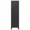 Fekete fém ipari ruhásszekrény 90 x 50 x 180 cm