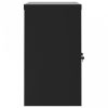 Fekete acél irattartó szekrény 90 x 40 x 70 cm