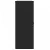 Fekete acél irattartó szekrény 90x40x105 cm