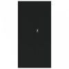 Fekete acél irattartó szekrény 90x40x180 cm