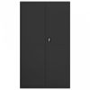Fekete acél irattartó szekrény 105x40x180 cm