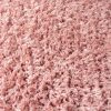Magas szálú rózsaszín bozontos szőnyeg 160 x 230 cm 50 mm