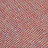Piros lapos szövésű kültéri szőnyeg 80 x 150 cm
