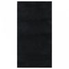 Fekete csúszásmentes rövid szálú mosható szőnyeg 80 x 150 cm
