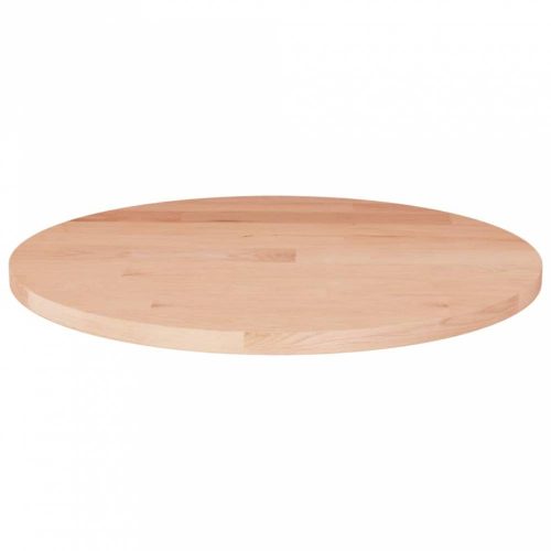 Kerek kezeletlen tömör tölgyfa asztallap Ø50 x 1,5 cm