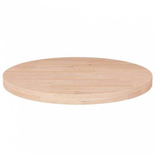 Kerek kezeletlen tömör tölgyfa asztallap Ø40 x 2,5 cm