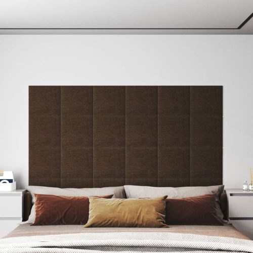 12 db barna szövet fali panel 30 x 30 cm 1,08 m²