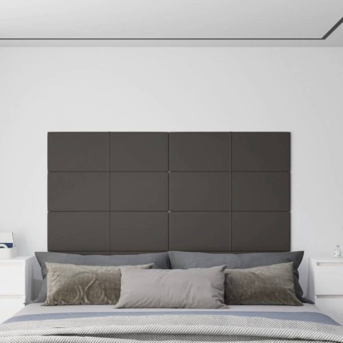 12 db sötétszürke bársony fali panel 90 x 30 cm 3,24 m²