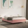 Rózsaszín bársony ágykeret 140x200 cm