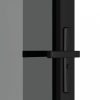Fekete ESG üveg és alumínium beltéri ajtó 83 x 201,5 cm