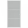 Fehér matt üveg és alumínium beltéri ajtó 102,5 x 201,5 cm
