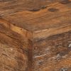Tömör újrahasznosított fa tálalóasztal 110x30x76 cm