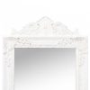 Fehér szabadon álló tükör 40 x 160 cm