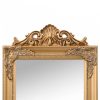 Aranyszínű szabadon álló tükör 40 x 160 cm