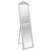 Ezüstszínű szabadon álló tükör 40 x 160 cm