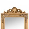 Aranyszínű szabadon álló tükör 45x180 cm