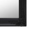 Fekete szabadon álló tükör 50x200 cm