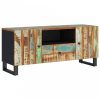 Tömör újrahasznosított és szerelt fa TV-szekrény 105x33,5x46 cm