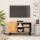 Tömör akácfa és szerelt fa TV-szekrény 80 x 33 x 46 cm
